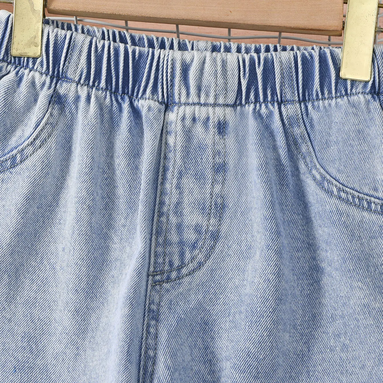 2024 Summer Trend Teen Girls Casual All-in-one Denim Wide-leg Pants for Outdoor Activities
