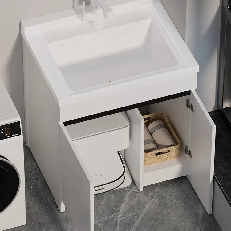 Sweeping robot bathroom cabinet balcony toilet washbasin wash basin sink integrated cabinet honeycomb aluminum bathroom cabinet