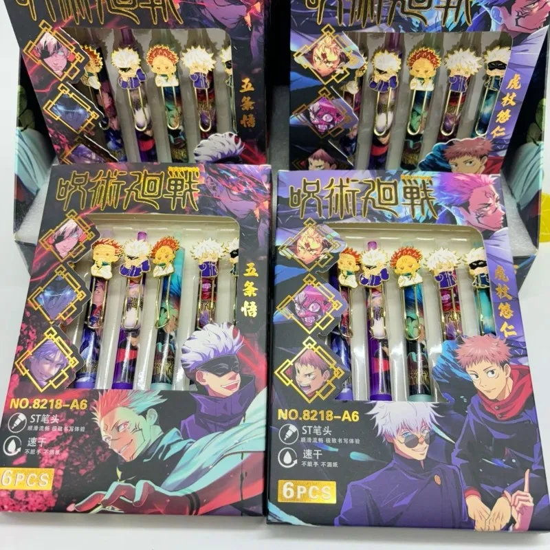 

Jujutsu Kaisen Click Gel Pen Student Stationery Anime Cartoon Peripheral Gojo Satoru Yuji Itadori Birthday Gift