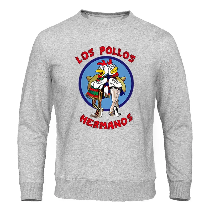 LOS POLLOS Hermanos Movie Sportswear Men Funny Chicken Brothers Sweatshirt Loose Oversized Soft Pullover Hip Hop Streetwear