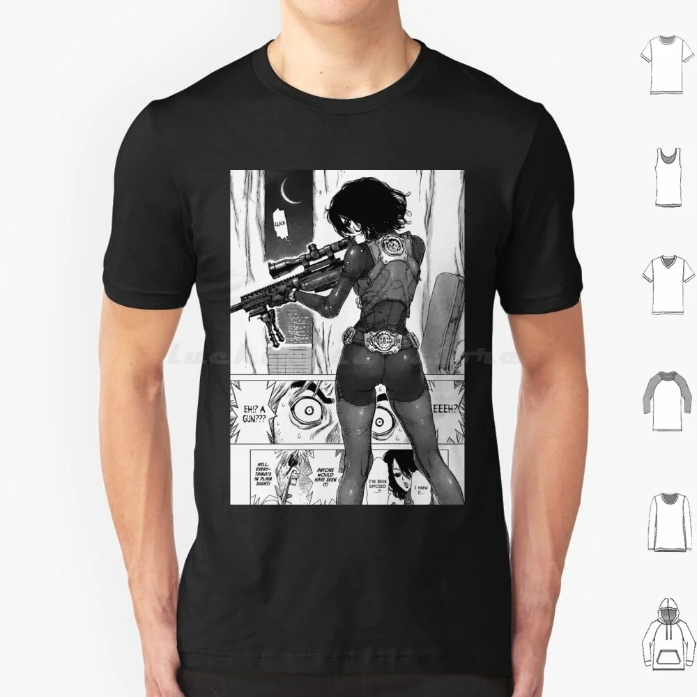 Nami-Wallman T Shirt Big Size 100% Cotton Alita Manga Anime Gally Cyborg Japan Battle Angel Sci Fi Japanese Yukito Kishiro