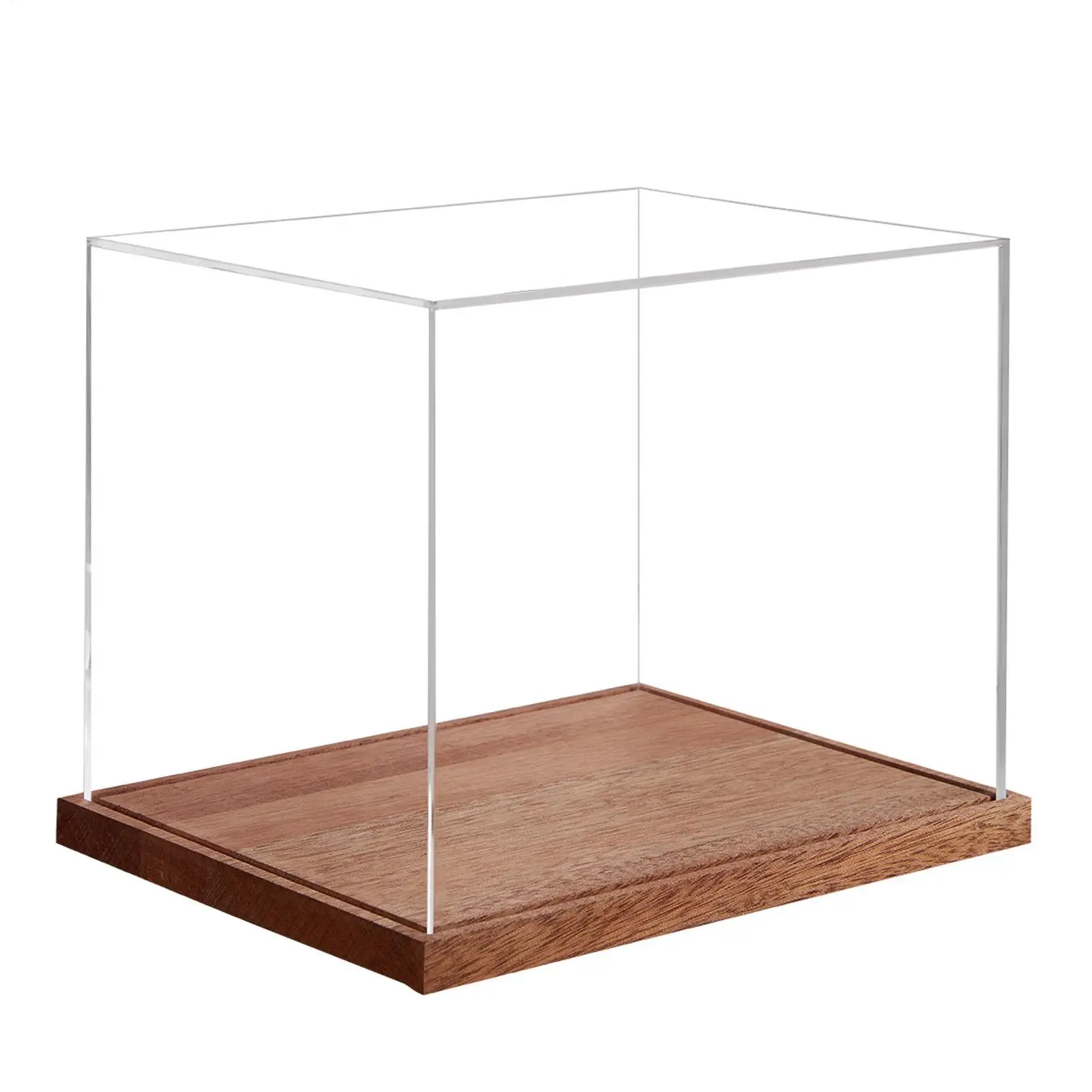 

Прозрачный футляр для футбольного шлема с деревянной подставкой, футляр для хранения футбольного шлема полноразмерного размера для спортивных коллекционных предметов