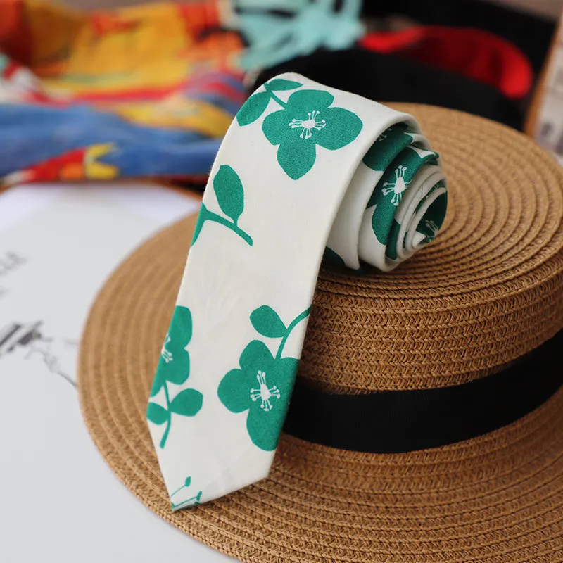 Классические мужские цветочные галстуки, хлопковый галстук ручной работы для мужчин, узкие галстуки с цветочным принтом, подарок, свадебная вечеринка, повседневный галстук Gravatas с узором пейсли