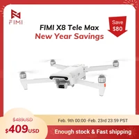 FIMI X8 Tele Max Nuevo Drone Doble Cámaras Sony 5.0 Roklink Alcance de 20 km 4K 60fps Gimbal de 3 ejes AI Super Night Video Drone Cuadricóptero RC para Adultos y Principiantes