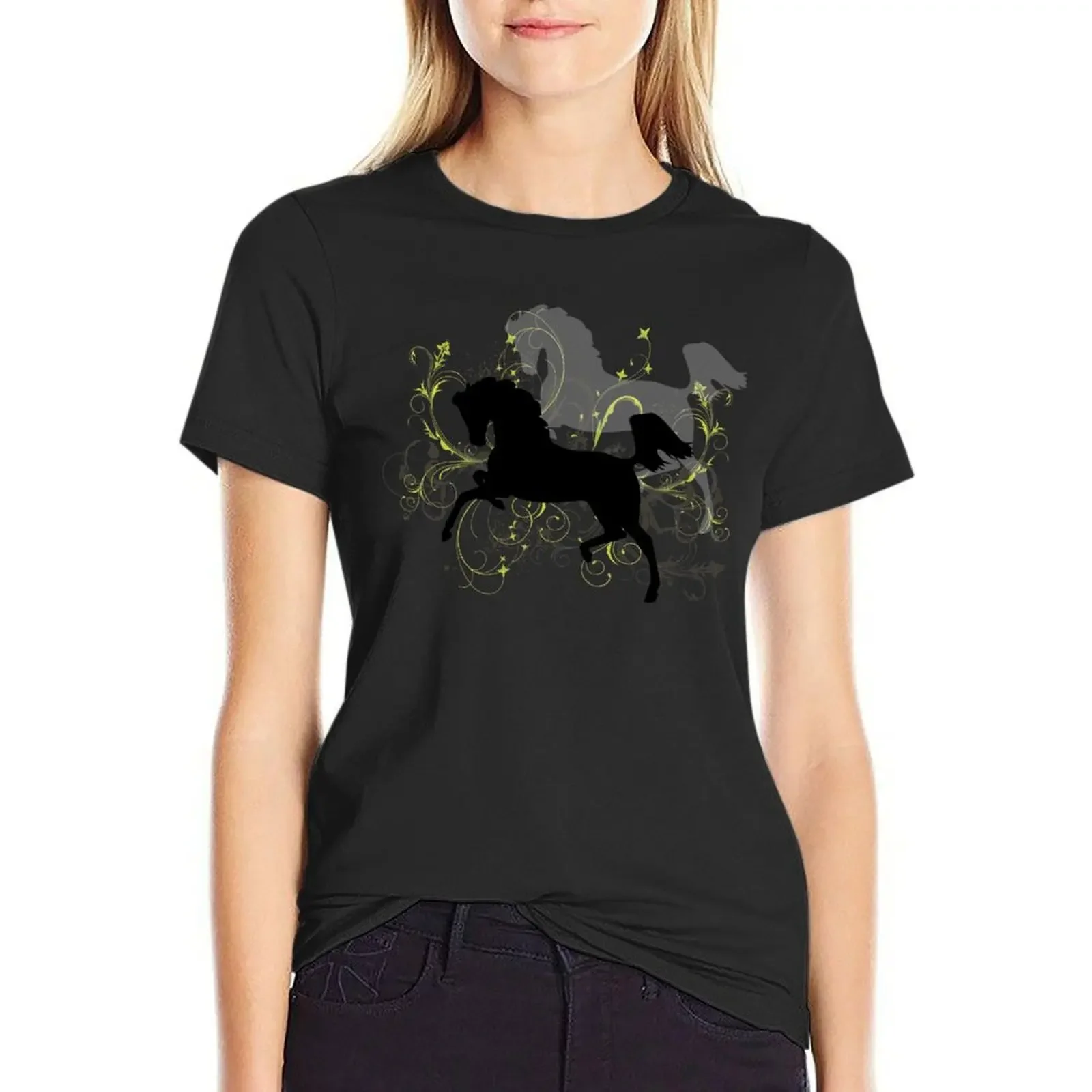 

Dancing Arabian Horse| NickerStickers on Redbubble T-Shirt animal prinfor customizeds t-shirt dress for Women long