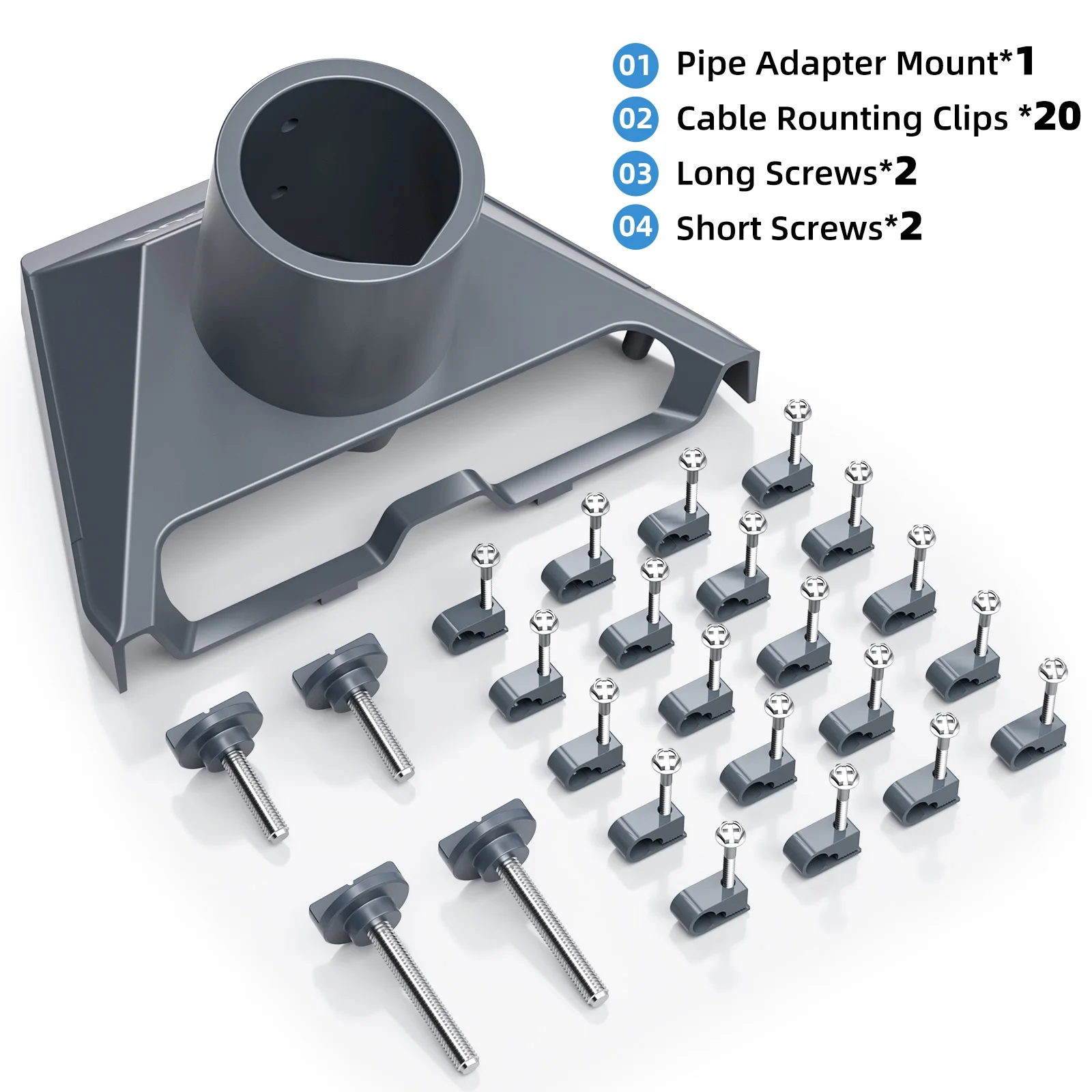 

For Starlink Gen 3 Pipe Adapter Aluminum Roof Mounting Stand Fixed Connector For Star Link Gen 3 Standard Dish Mount Plate