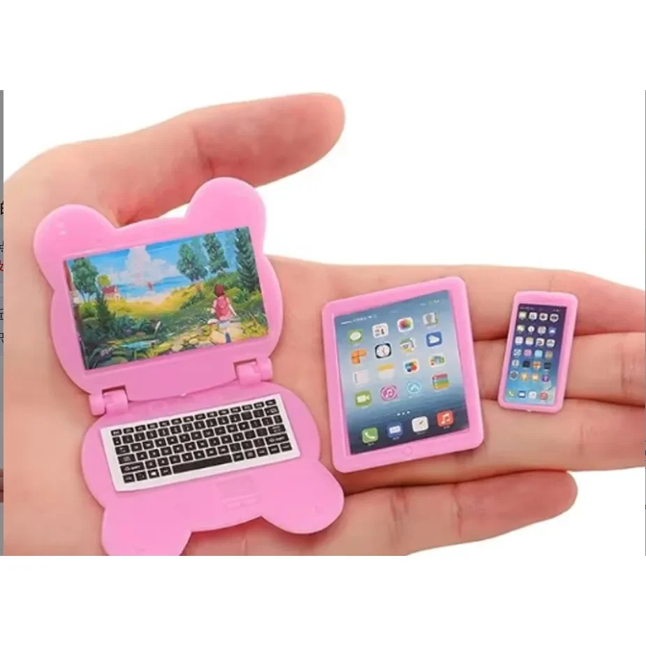 1 Set/3 Pcs  Scale Mini Metal Digital Device Simulation Toys (Some Patterns Are Random) Dollhouse Accessories