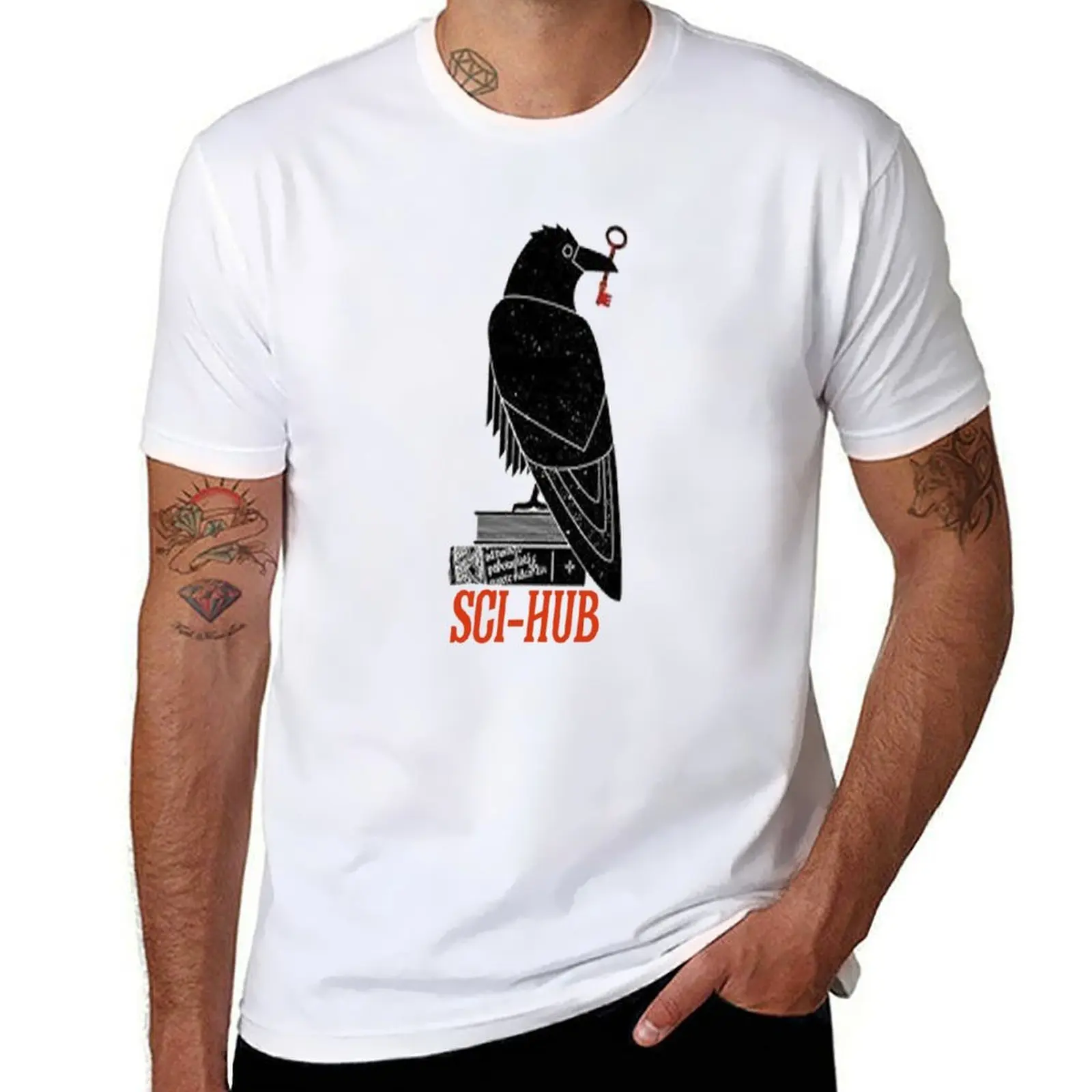 

SCI-HUB tshirt T-Shirt valentines clothes sports fans T-shirts for men cotton
