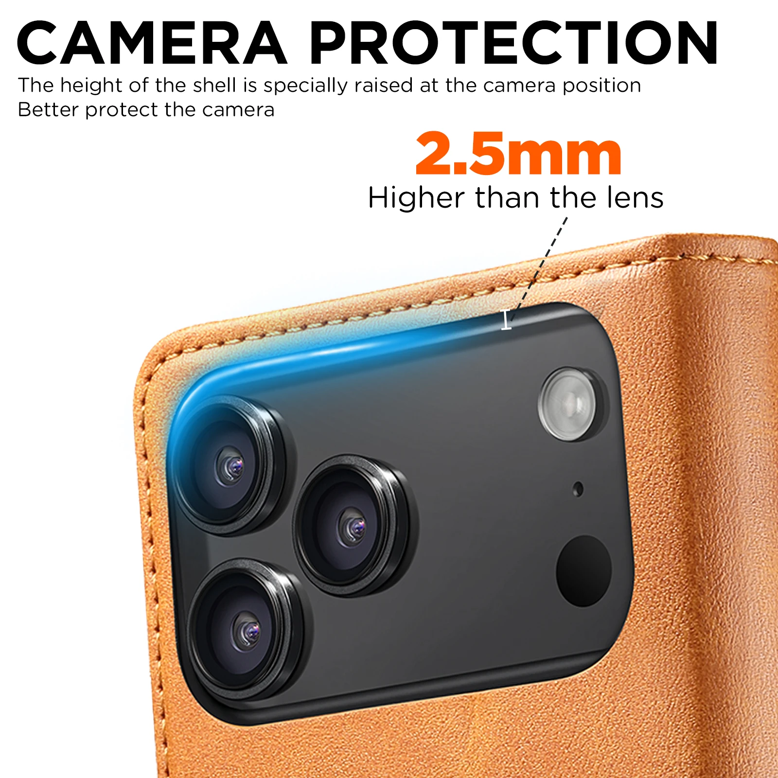 SUTENI Kunstleder-Kartenhalter-Standfunktion-Geldbörse Magnet-Flip-Cover Handyhülle für iPhone 18 Pro Max 17 16 Plus 15 Pro 14 13 12 – Detail 32