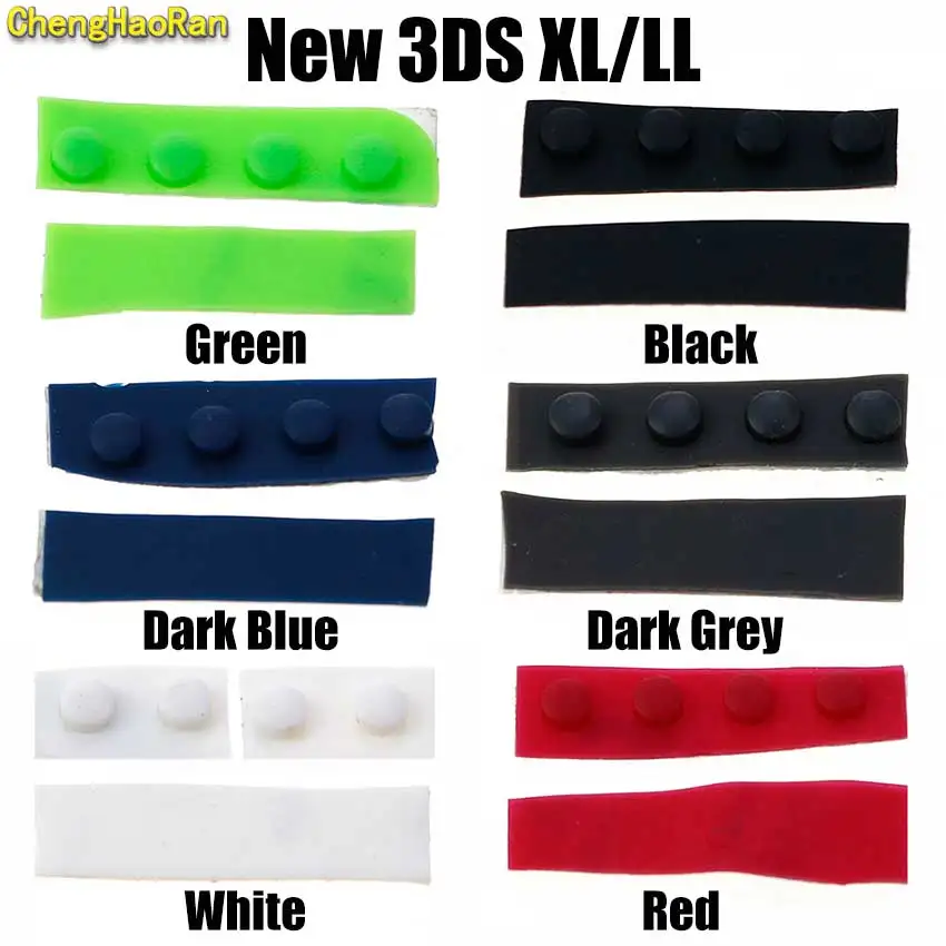 

1Set Replacement For New 3DS XL Console Front Back Screw Rubber Feet Cover Upper LCD Screen Screws Hole Cover For New 3DS LL