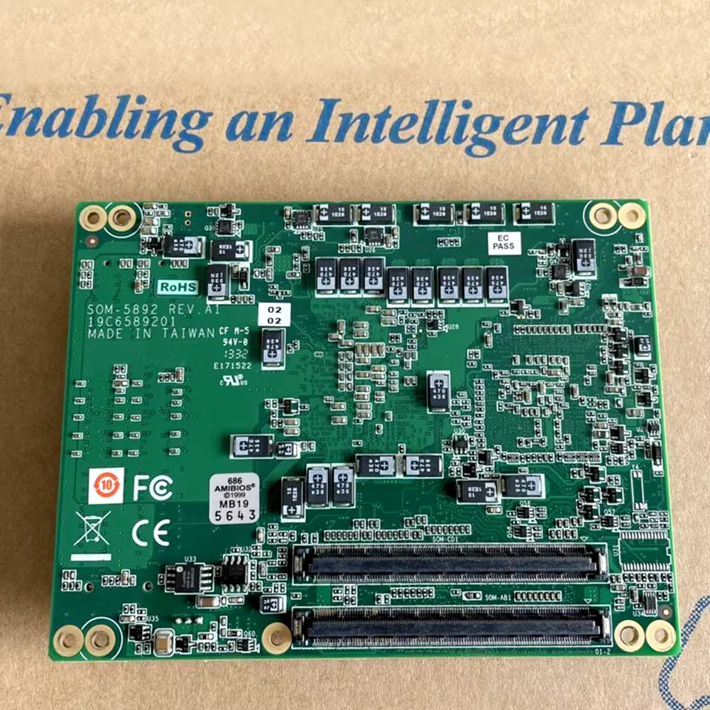 

SOM-5892 REV.A1 SOM-5892FG-T03A1E Industrial Control Motherboard Works Perfectly