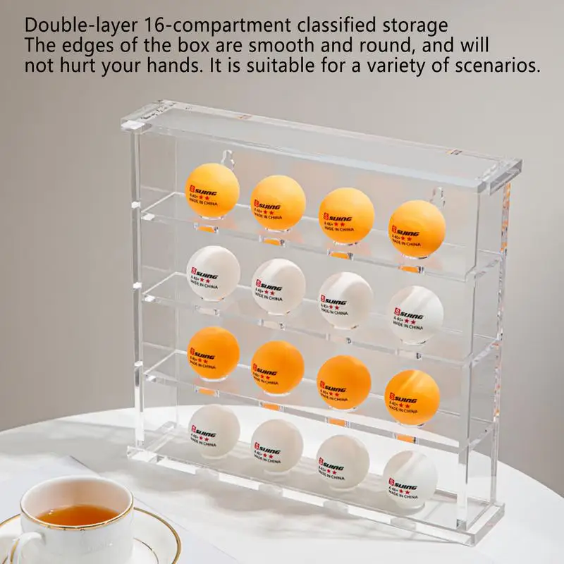 Acrylic Display Racks Wall Mounted Table Tennis Ball Holder Acrylic Shelf Multifunctional Golf Ball Display Box Farmhouse Decor