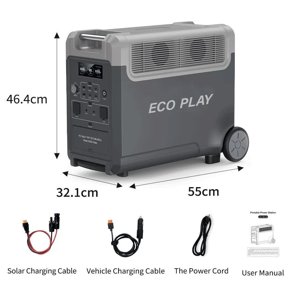 Solar Generator 500w 800w 1200w 3600w 2400w  Portable Power Station