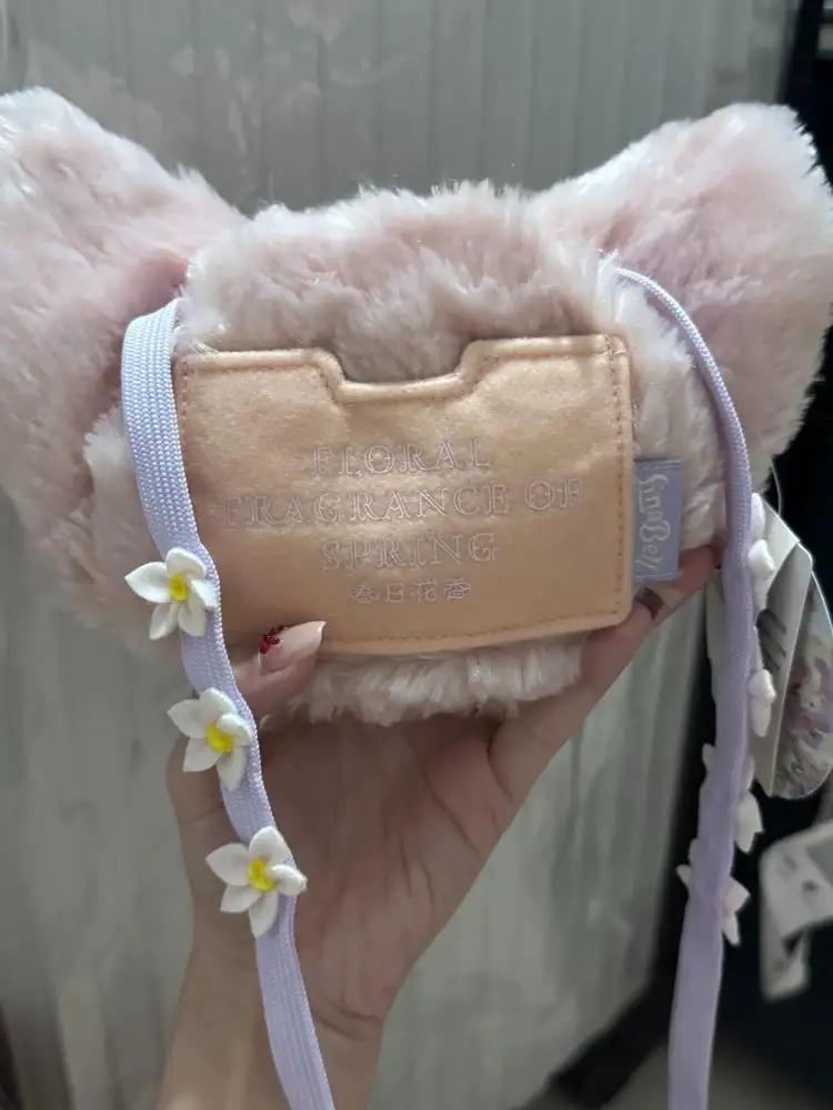 เซี่ยงไฮ้ดิสนีย์แลนด์ฤดูใบไม้ผลิน้ําหอมดอกไม้ Lina Bell Little Fox ตุ๊กตาไหล่เดี่ยว crossbody กระเป๋าเหรียญ