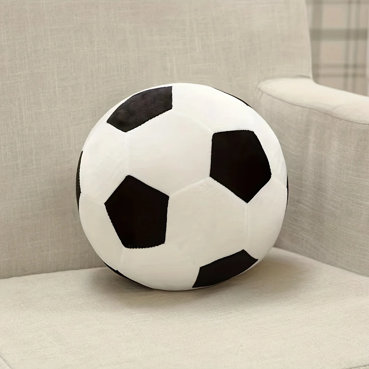 1 Fußball-Plüschtier in zufälliger Farbe für Hunde und Katzen zum Interagieren und Spielen – Detail 3