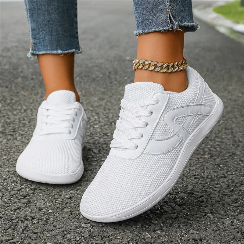 

Женская весенне-осенняя повседневная спортивная обувь, прогулочные лоферы большого размера с широким носком, кроссовки для тенниса.