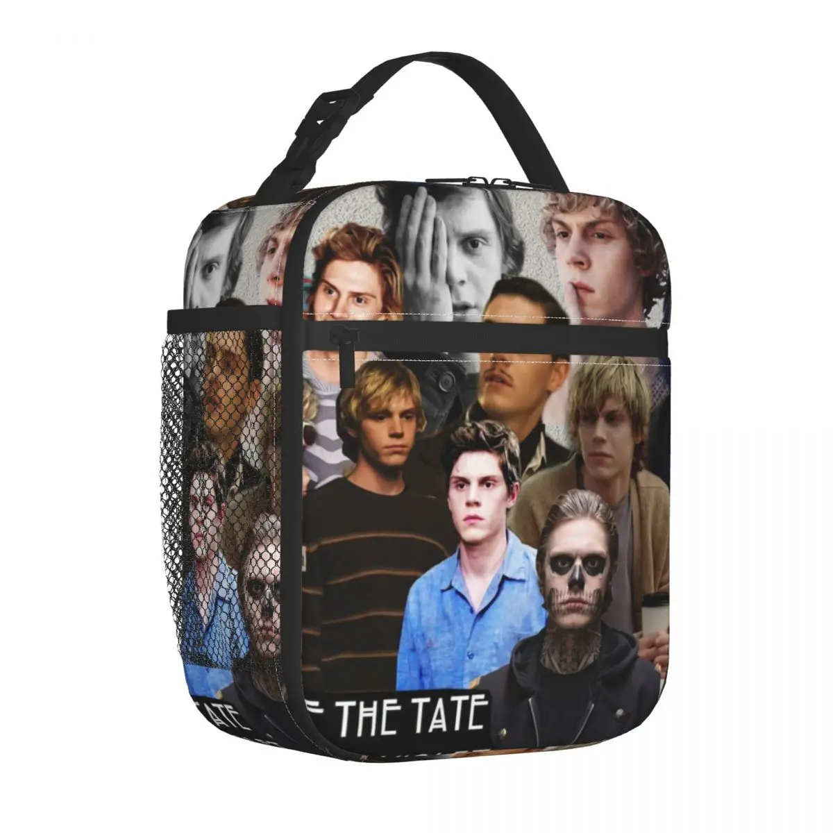 Actor Star Movie Evan Peters Insulated Lunch Bag for Women Resuable Cooler Thermal Bento Box Office Picnic Travel