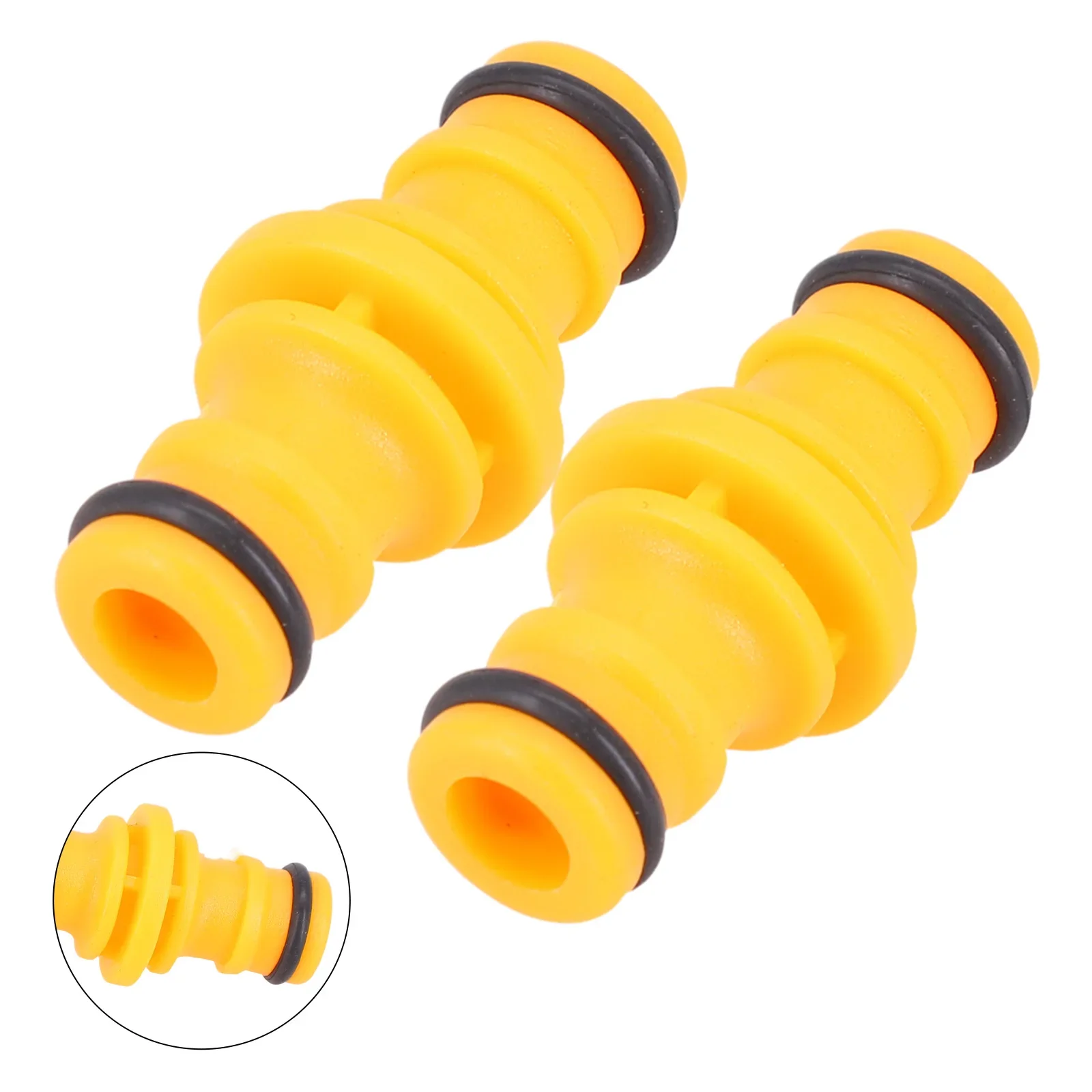 Conexões de mangueira, Tubos Mangueiras, Equipamento de rega de plástico, Acessórios para jardim, Pack de 2, Putting 2 Garden