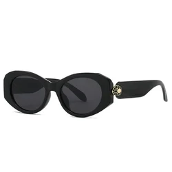 Women's Sunglasses Black Frame Fashion Luxury Designer Square Men Fashion Multi functional Retro Oval Shaped UV400