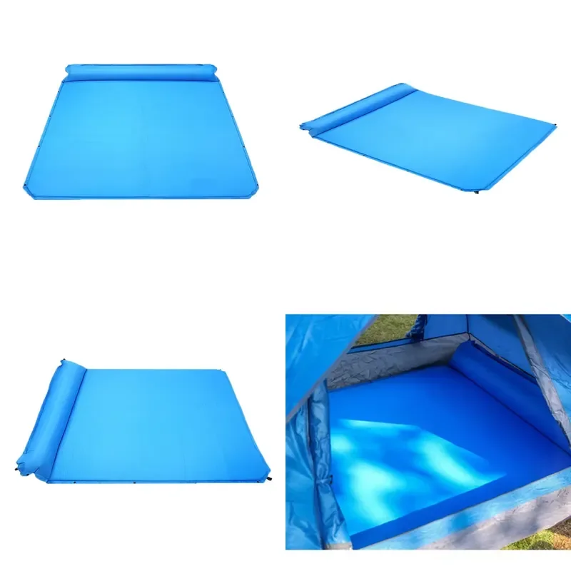 Hanyu Outdoor Breathable Moisture-proof Three-person PVC Automatic Inflatable Mattress Built-in Pump