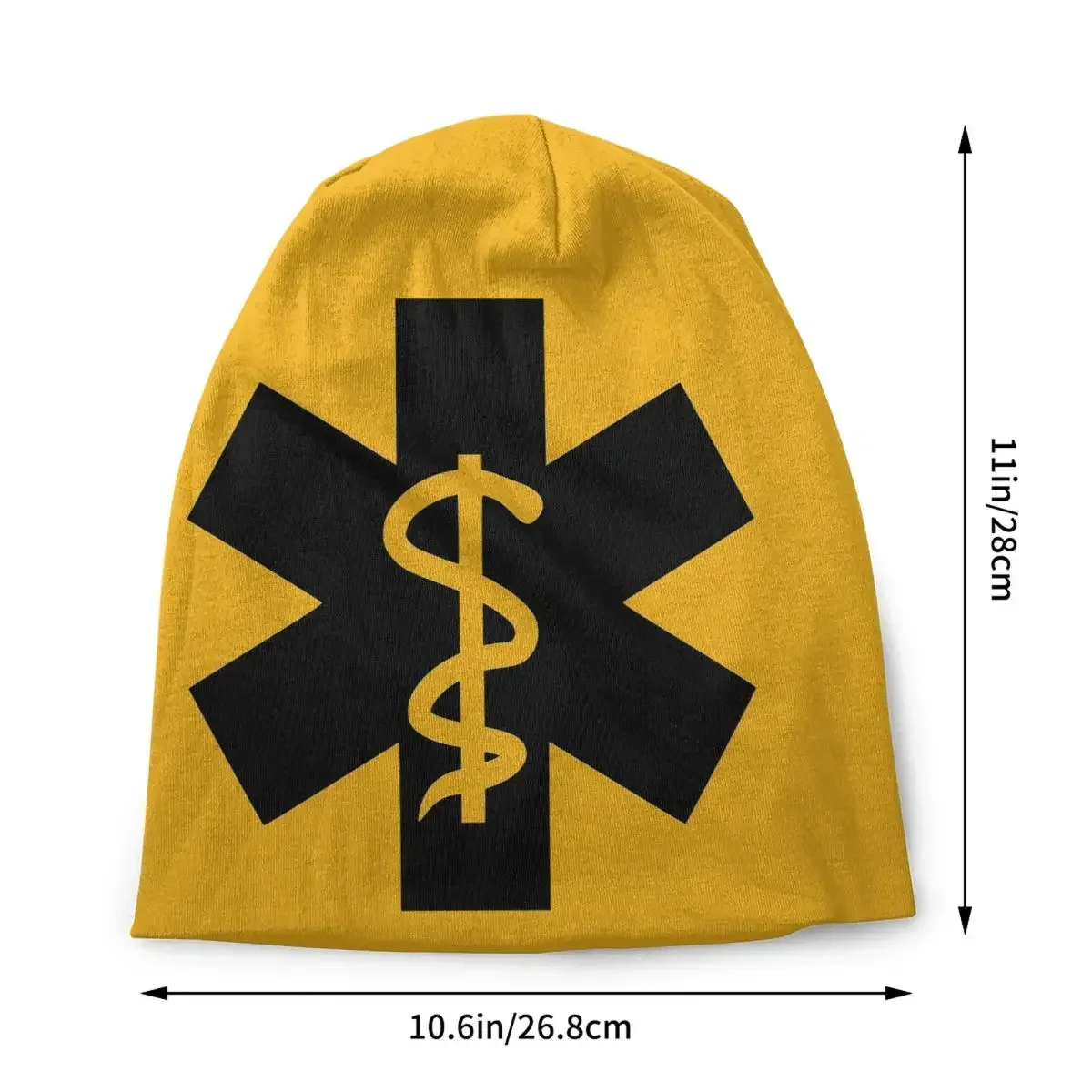 EMT Emergency Medical Skullies Beanies Caps Unisex Winter Warm Knit Hat Fashion Adult Star of Life Bonnet Hats Outdoor Ski Cap