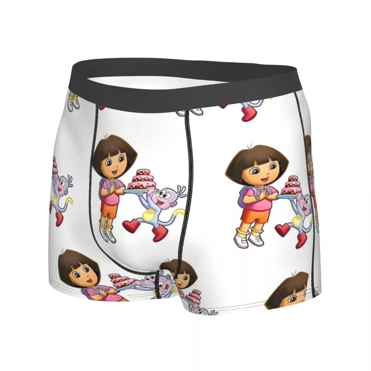 Doras The Explorer Underwear Men's Underpants Printing Breathable Boxer Shorts Trenky Boxer Brief Plus Size