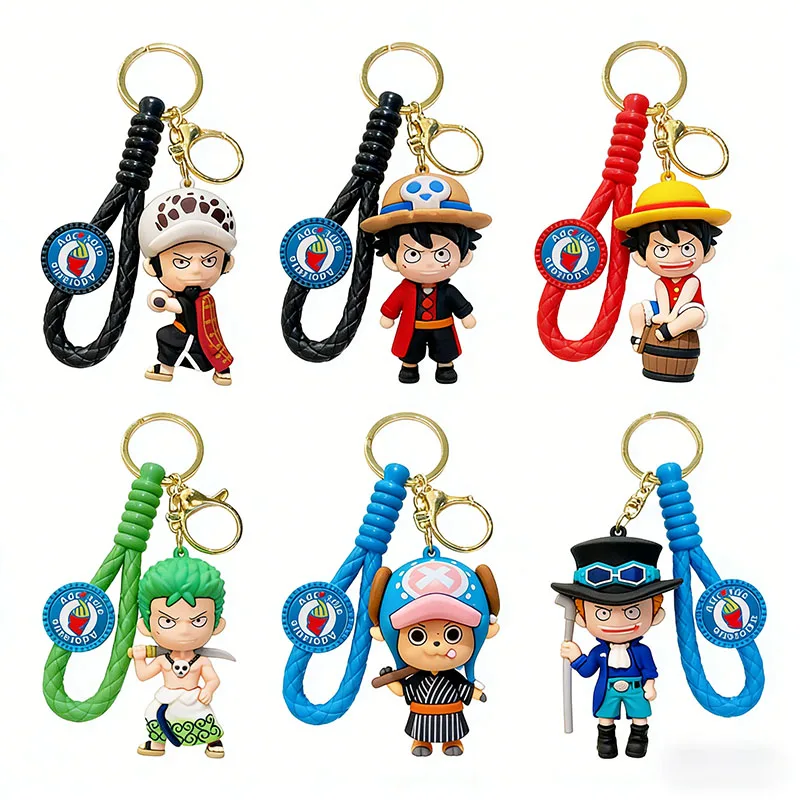 

Брелок-фигурка из мультфильма One Piece: Монки Д. Луффи, изысканная кукла, подвеска для студенческого рюкзака, аксессуар для автомобиля, небольшой подарок
