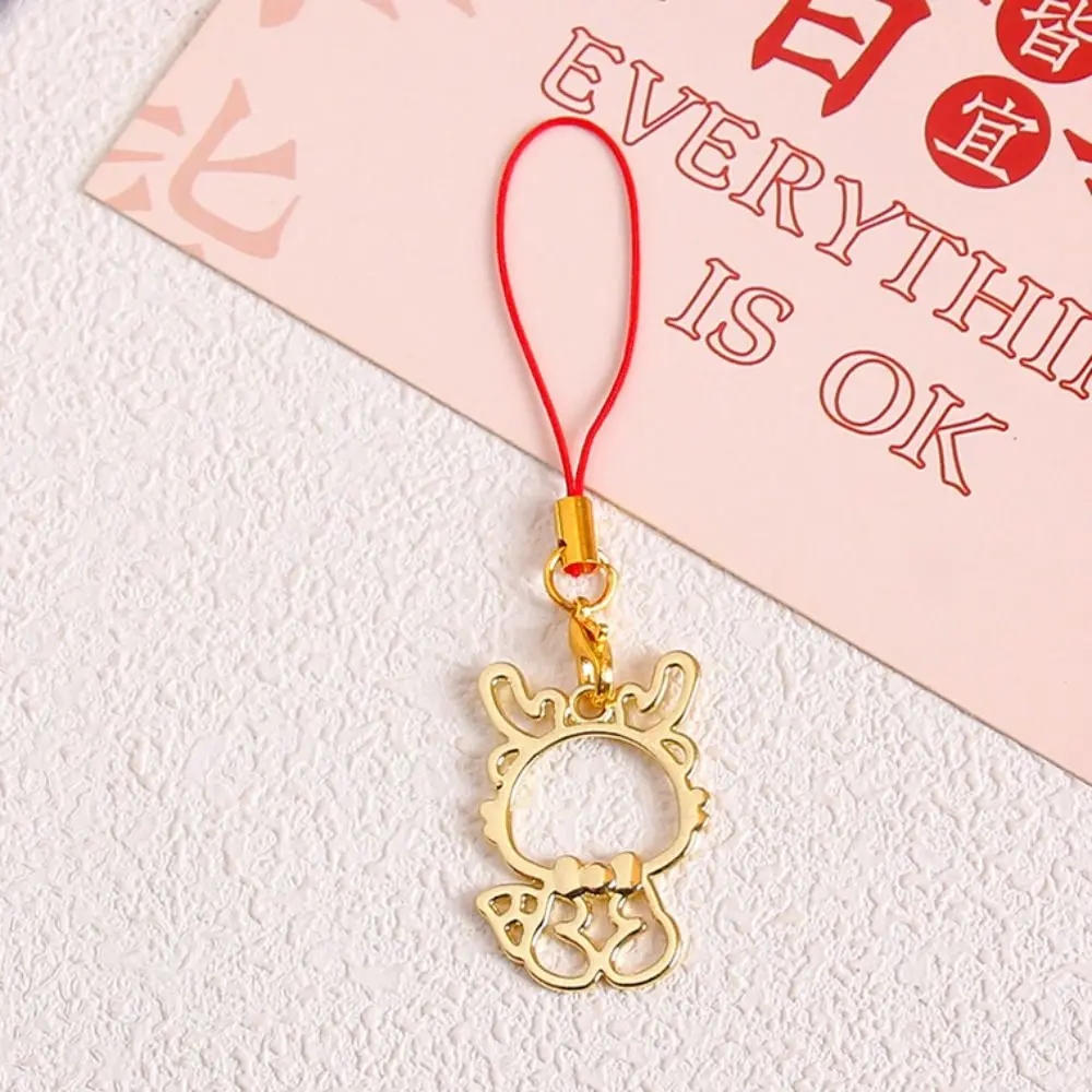 

2024 New Year Cartoon Dragon Phone Chain Chinese Zodiac Dragon Year Phone Charm Lanyard Souvenirs Dragon Phone Lanyard