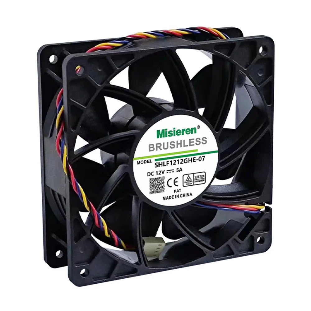 Ventilateur de refroidissement pour Antminer Bitmain S7 S9, connecteur 4 broches, remplacement sans balais, DC 12V, 5.0A, faible bruit, 2025