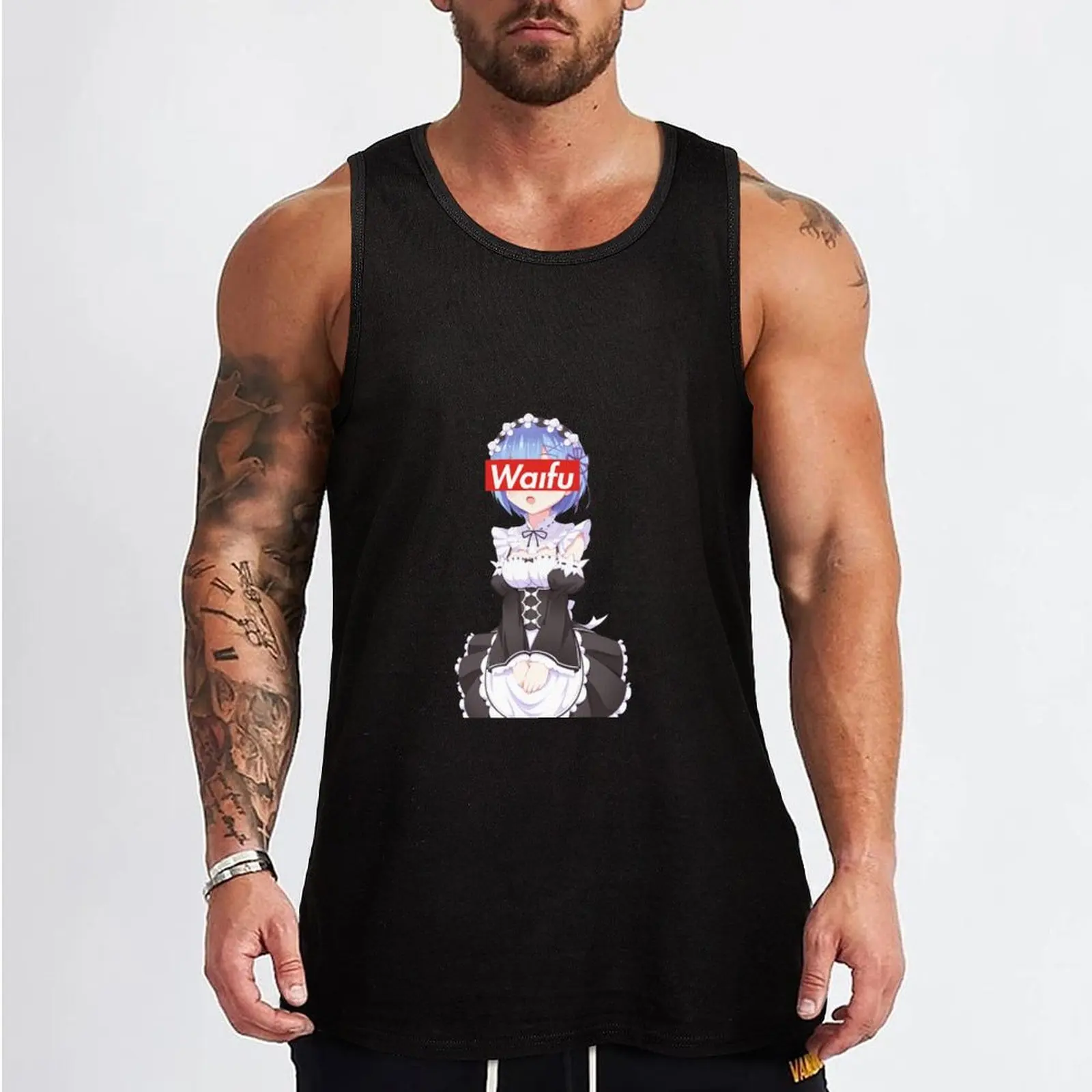 Rem is my Waifu Tank Top running shirt underwear Men's tops Men's singlets Men's clothing