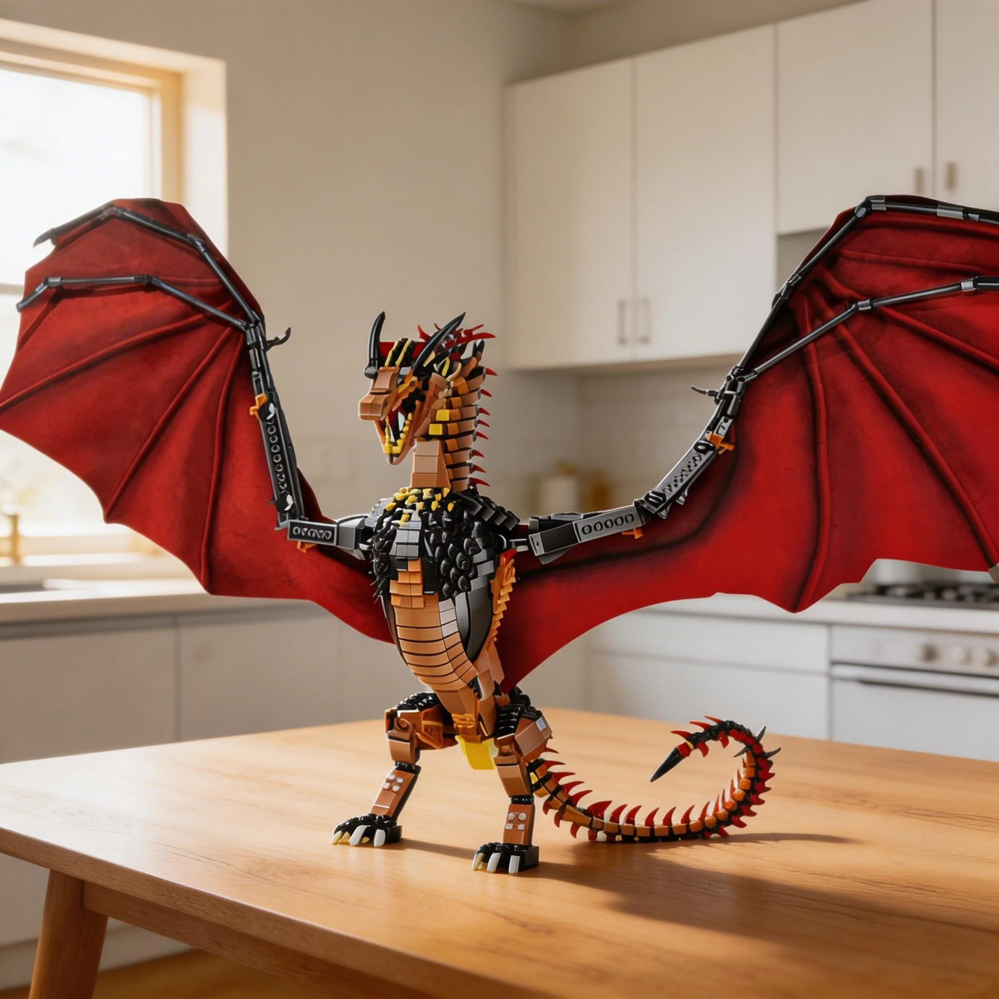 

The new red dragon is difficult to assemble home furnishing large ornaments for men and women holiday gifts