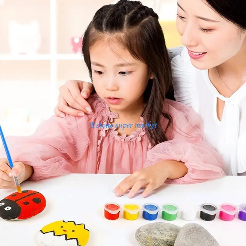 090B 어린이 낙서 그림 장난감 낙서 키트 바위 장난감 아동 소년 소녀 미술 학습 세트