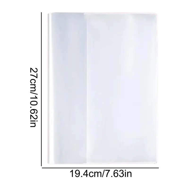 10PCS A4/16K Transparent Plastic Book Cover Self-Adhesive Closure Waterproof and Wear-Resistant Books PVC Protective Cover