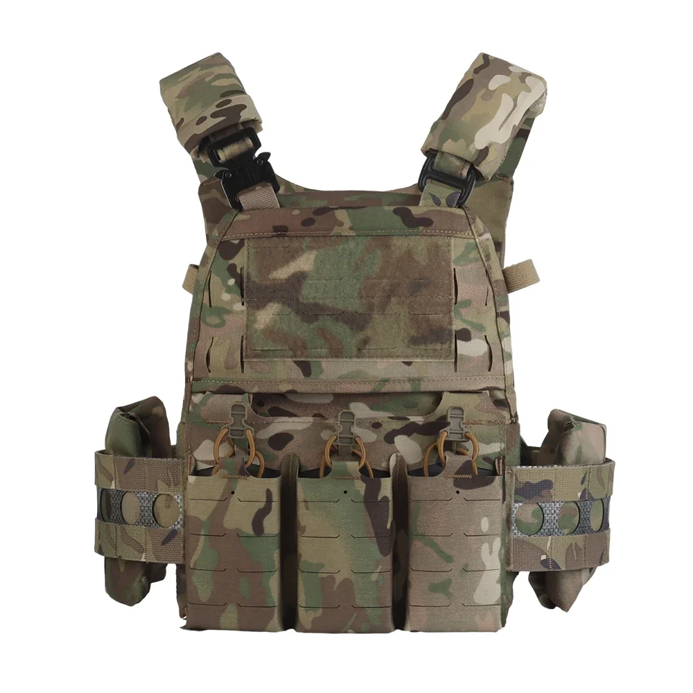 

V5 PC Tactical Vest Ferro Style Molle Militar Plate Carrier Hunting Vest Airsoft CS Wargame Gear With Triple Magazine Pouch