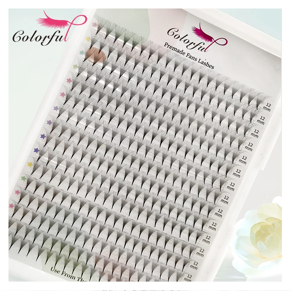 320 Fans Premade Fans Eyelash Extensions 3D 5D 10D 14D 16D 20D Pointed Thin Base Handmade Volume Individual Lash Extensions Silk