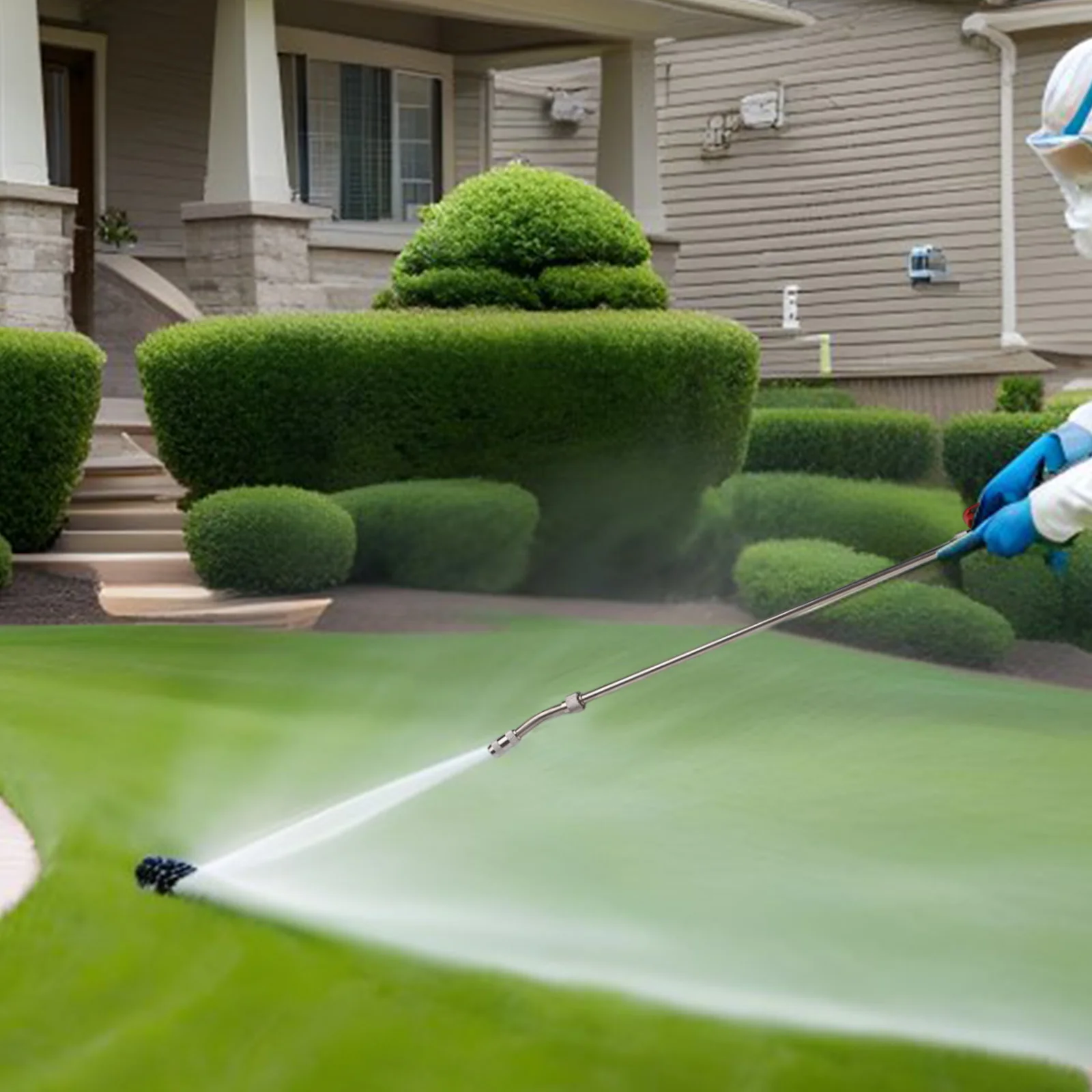 29 In Stainless Steel Sprayer Wand With Adjustable Nozzle Thread Connector For Agricultural Car Washing Garden Irrigation