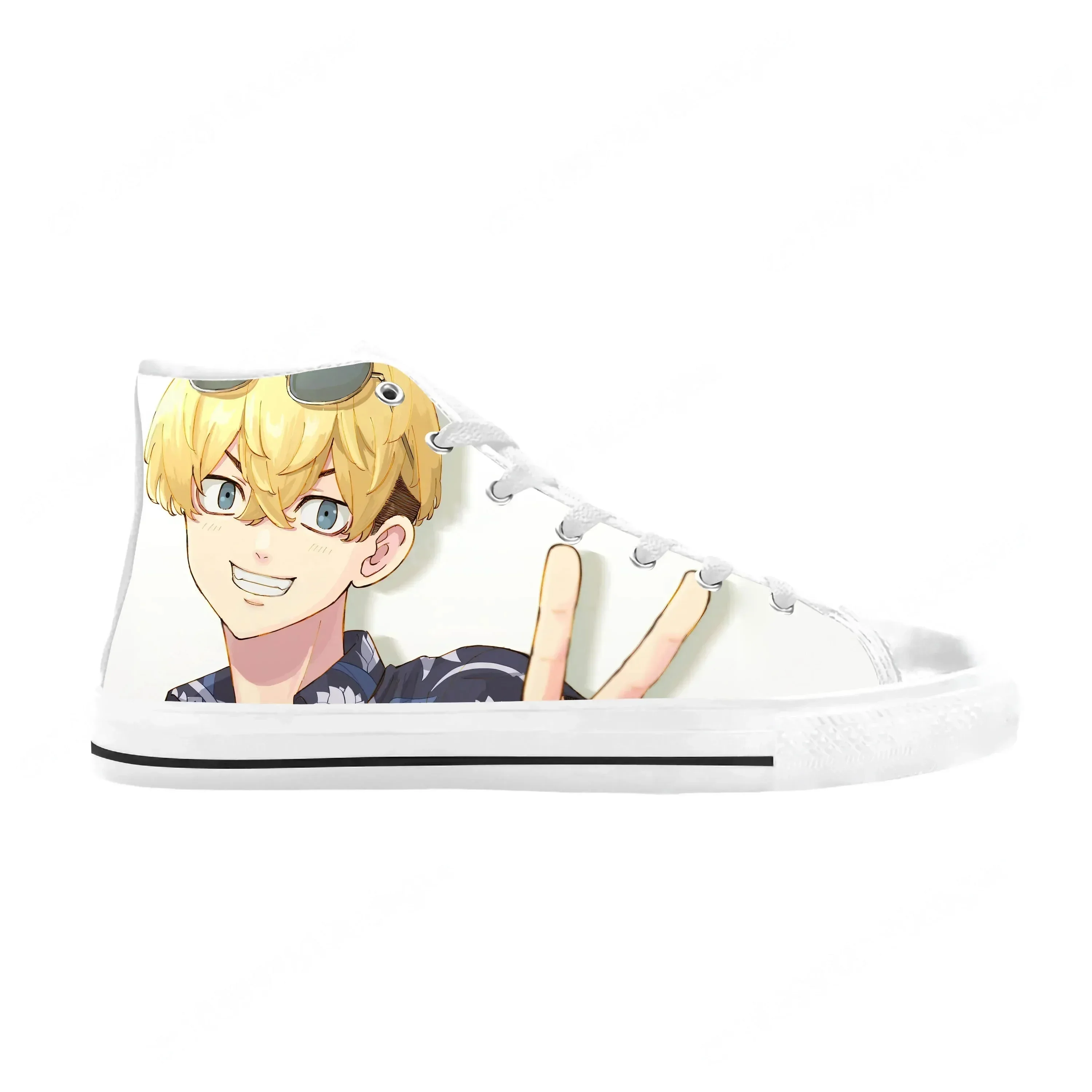 Anime Manga Comic Tokyo Revengers Matsuno Chifuyu Casual Cloth Shoes High Top Comfortable Breathable 3D Print Men Women Sneakers