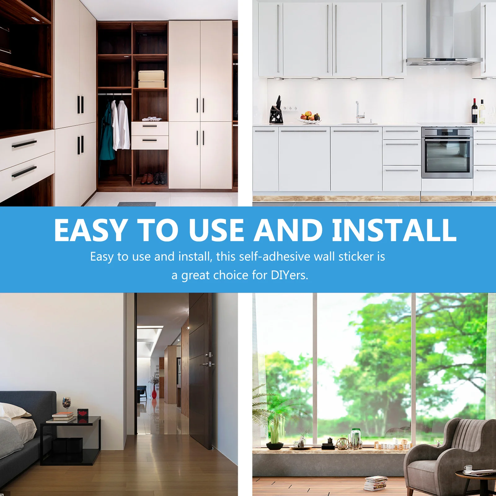 2 Rolls Waist and Baseboard Molding Trim Self Adhesive Flexible Peel and Stick Trim Caulk Strip Corner Wall Edge Ceiling