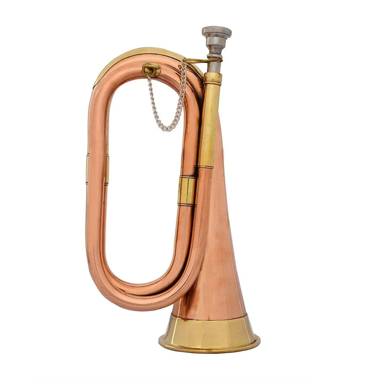 

Vintage Trumpet Air Horn French Horn Car Gifted Retro Band Instrument Brass Sound Golden BB 8 X 3 Inch Brass Body Yellow Brass