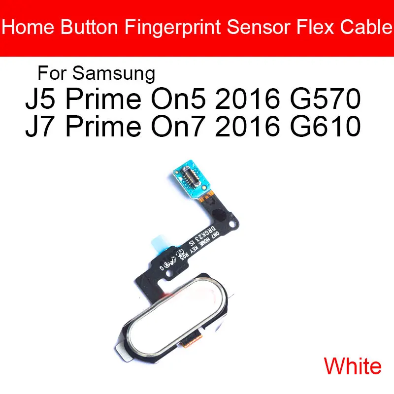 Home Button Flex Cable For Samsung Galaxy J5 J7 Prime G570 G5700 G610 G6100 Menu Key Return Recognition Sensor Flex Cable