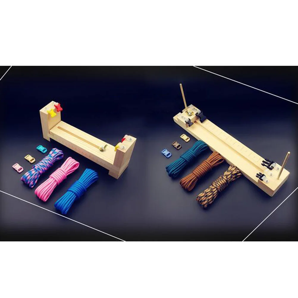 

1Set Lanyards Bracelet Maker 23x5cm U Shaped Safety Telescopic Tool Kit Adjustable Weaving Distance DIY Craft Bracelet