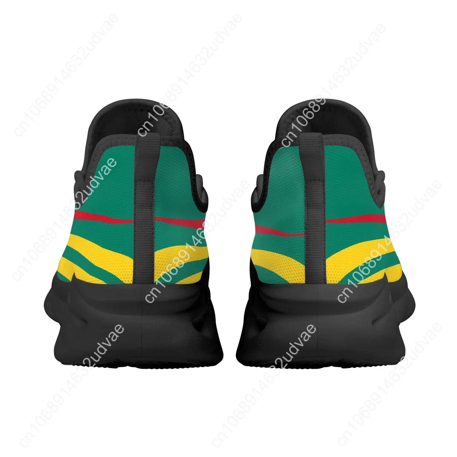Cameroun National Flag Printing Blade Shoes For Women Flag Design Platform Shoes Knitted Breathable Sneakers Zapatos 4