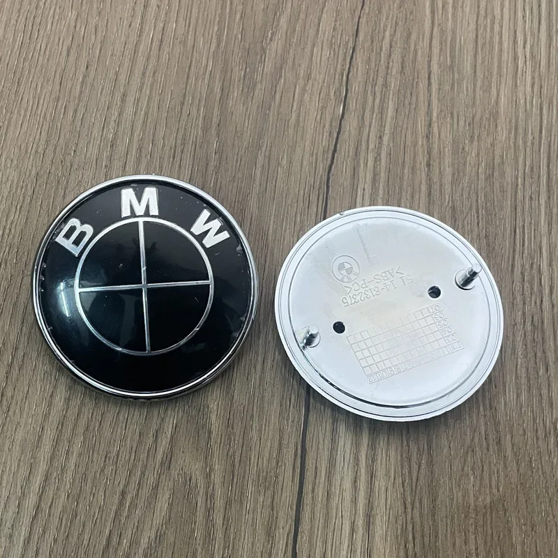 3d ABS 74mm 82mm BMW Hood Emblem Car Front Bonnet Logo Rear Trunk Badge Cover For BMW E39 E46 E30 E36 E87 E60 E90 Accessories image 5