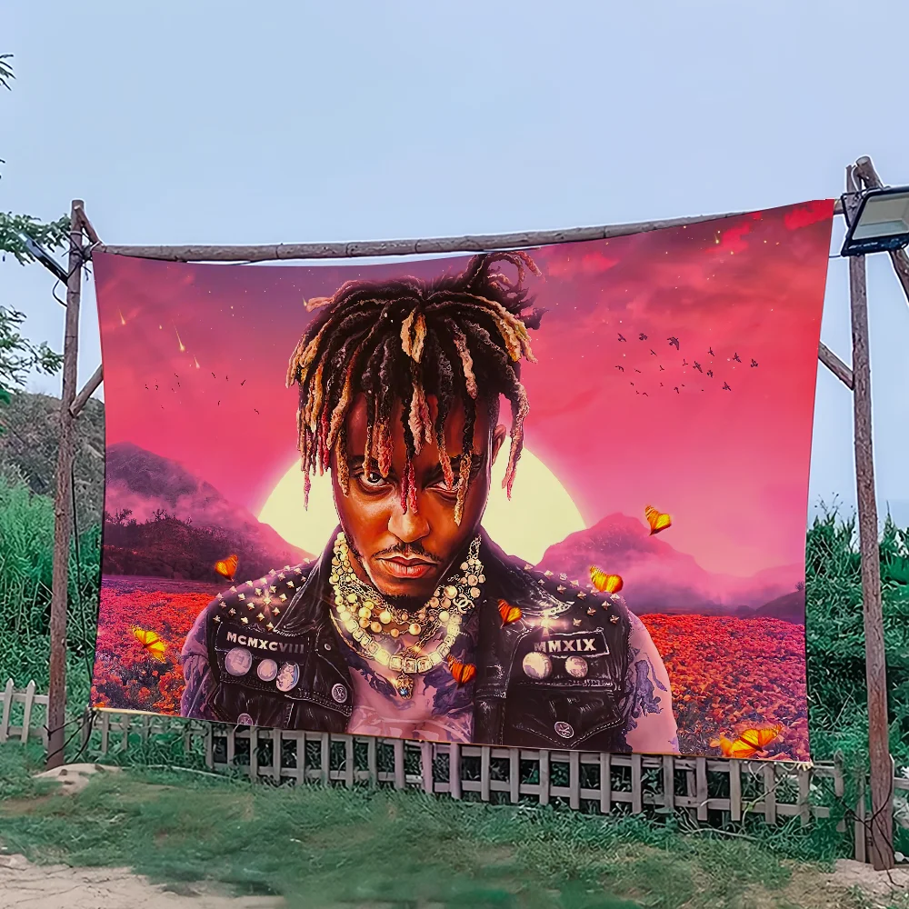 American rapper J-Juice WRLD flag For Picnic Party Camping Banner Outdoor Atmosphere Cloth