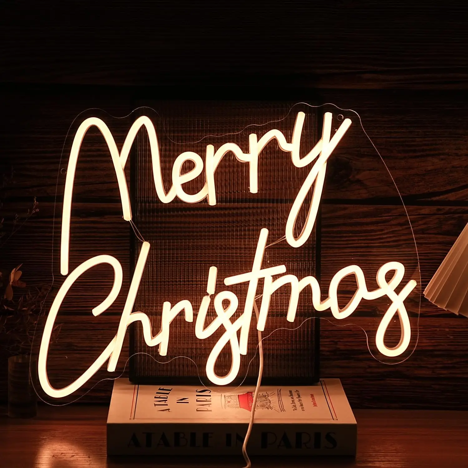 

Merry Christmas Neon Led Sign Warm Letter Art Lights Room Decoration For Xmas Home Party Bar Club USB Powered Dimmable Wall Lamp