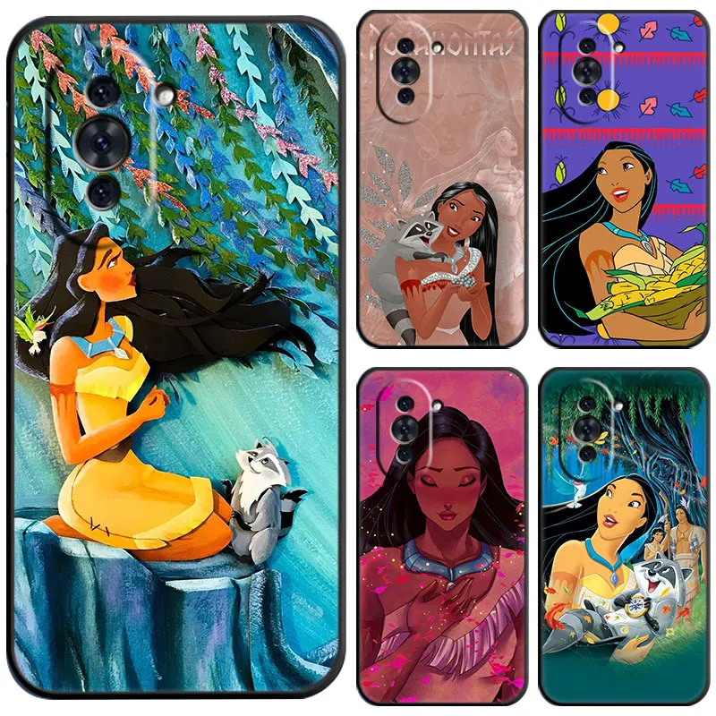 Disney Pocahontas Case For Huawei Honor 80 70 50 NOVA 10 9 SE 8 8i Y60 Y61 Y70 Y90 5T Mate 20 Lite Pro Plus Black Soft Cover