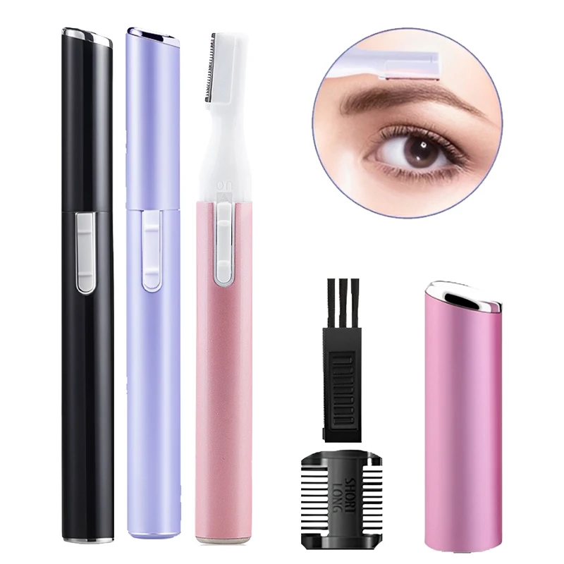 

Электрический триммер для бровей, мини-бритва для удаления волос, бритва для лица, средство для удаления волос на лице и шее, размытие губ, тела, рук и ног