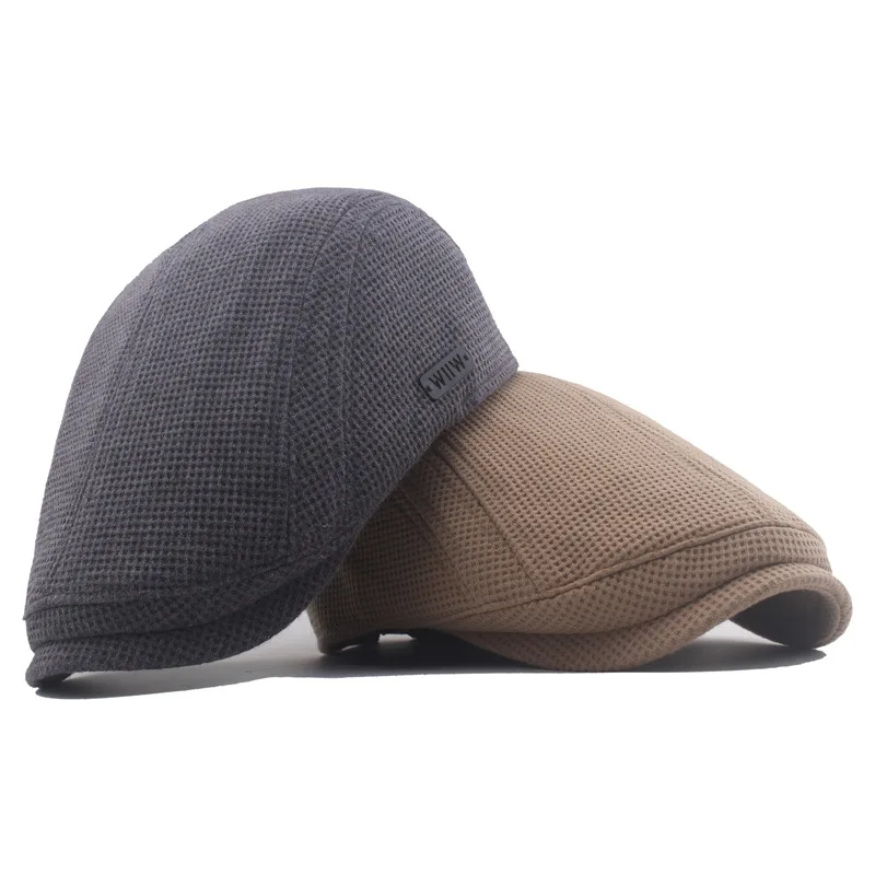 Newsboy Hats for Men Flat Cap Cotton Adjustable Breathable Irish Cabbie Ivy Driving Hunting Hat