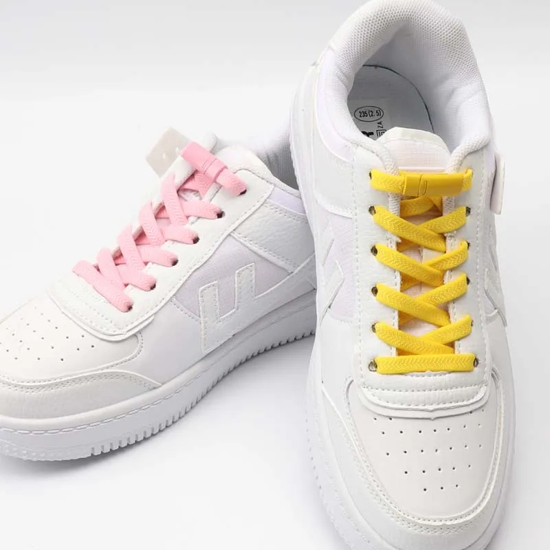 Lacci magnetici senza cravatte lacci elastici colorati Sneakers No Tie lacci per scarpe lacci piatti scarpe accessori donna uomo