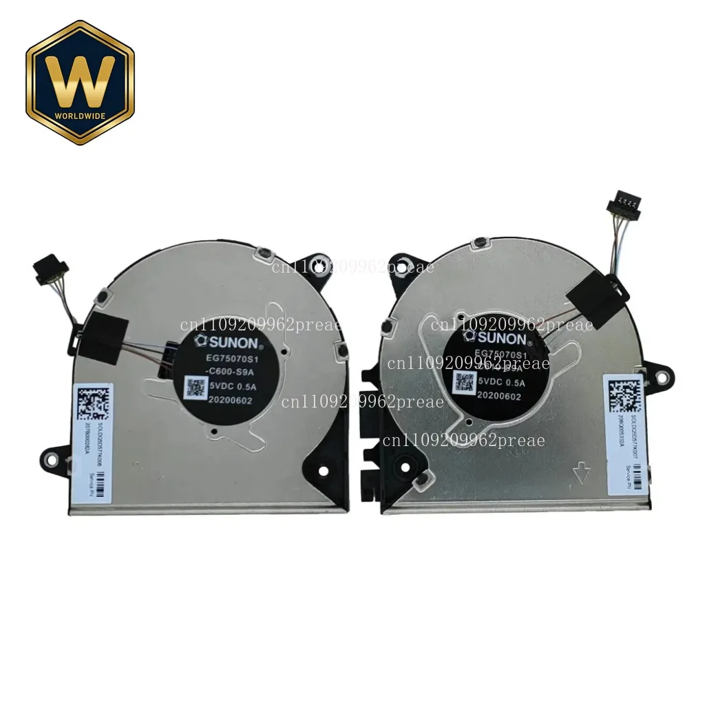 

Вентилятор охлаждения ЦП+ГП для ноутбуков HP Zbook Power 15 G7 G8 G3I HSN-Q26C, новый, EG75070S1-C600-S9A, EG75070S1-C610-S9A, DC5V 0.5A